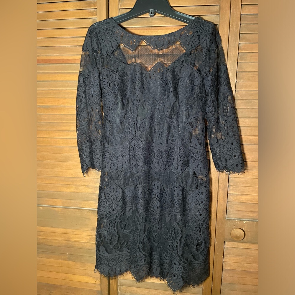 Black lace dress!